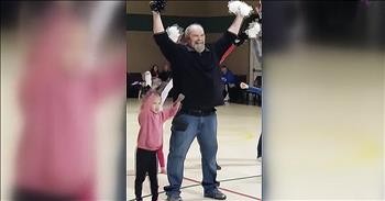 Grandpa Dances With Granddaughter After Nerves Almost Stop Her