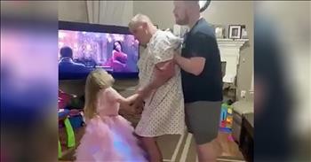 3-Year-Old Dances With Grandpa With Alzheimer's And Dementia
