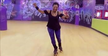81-Year-Old Roller Skater Still Goes To The Rink Twice A Week