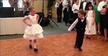 9-Year-Old And Brother Perform Irish Dance At Wedding Reception