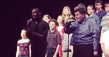 Teen With Autism Leads Choir In 'A Million Dreams'