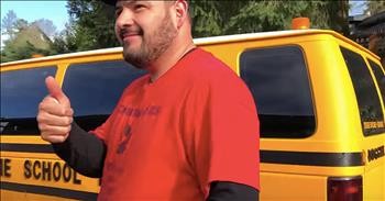 'Happiest Man In The World' Drives A Doggie School Bus Every Day