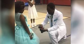 Step-Dad 'Proposes' To Daughter At Their First Dance Together