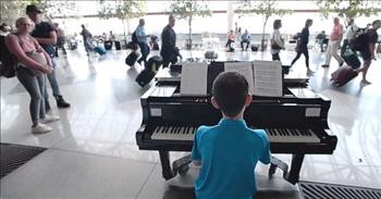 13-Year-Old Pianist Plays For Passengers In Airport