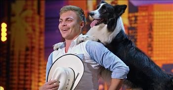 Talented Dog And Trainer Perform 'Footloose' Routine On AGT