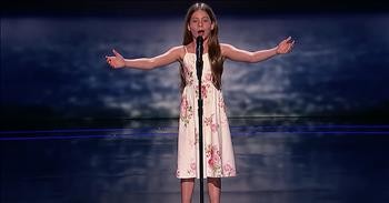 10-Year-Old Emanne Beasha Earns Golden Buzzer With 'Caruso' Performance