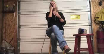 Woman Sings 'Give Me Jesus' After Father Passes Away