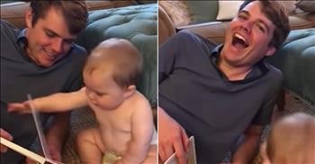 Funny Baby Says 'Mama' After Reading Entire Book About 'Dada'