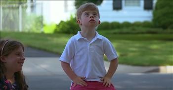 Neighbor's Kind Gesture For Young Boy With Down Syndrome Goes Viral