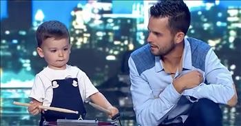 2-Year-Old Child Prodigy Drummer Stuns On Spain's Got Talent