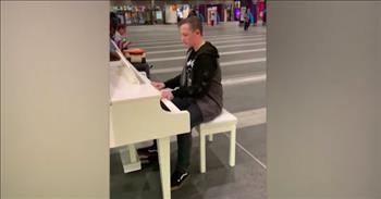 Teen Plays 'Bohemian Rhapsody' On Piano In Train Station
