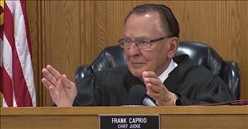 Judge Caprio Tears Up In Court After Sharing A Story About His Father