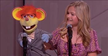 Teen Ventriloquist Darci Lynne Farmer Sings 'Something's Got A Hold On Me'