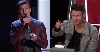 18-Year-Old Michael Williams Sings 'You Say' During The Voice Blind Auditions