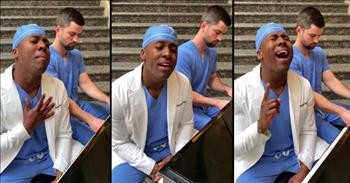 Singing Doctor Elvis Francois Performs 'Imagine'