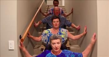 Funny Family Performs 'Family Lockdown Boogie'