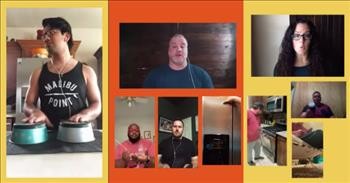 A Cappella 'Don't Worry Be Happy' By Church Members In Their Kitchens