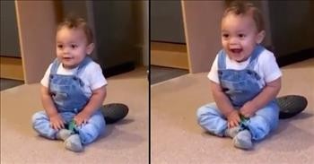 Baby Boy Dances Whenever The Phone Rings