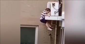 Stranger Miraculously Catches 2-Year-Old After 4-Story Fall