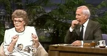Johnny Carson Pranks Guest By Pretending To Eat Her Prize-Winning Chip