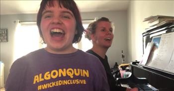Inspiring Mother-Daughter Duet To 'What A Wonderful World'