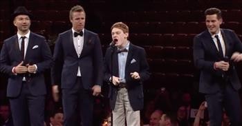 'Lean On Me' Blind Singer With Autism Performs With The Tenors