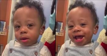 1-Year-Old Hears Mom's Voice For The Very First Time