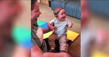 Baby With Hearing Aid Hears Singing For The First Time
