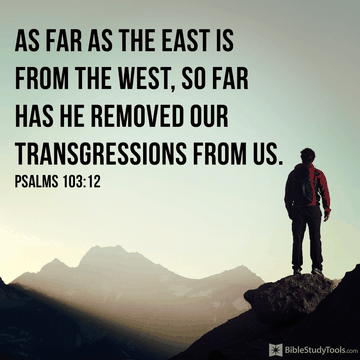As Far as the East is from the West
