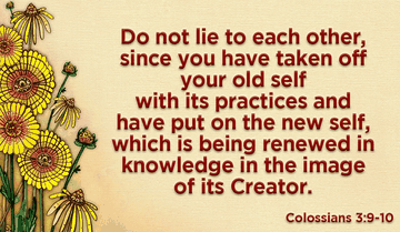 Put on Your New Self