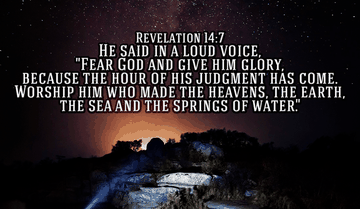 Let's take a moment and thank Him for everything He has made! - Revelation 14:7