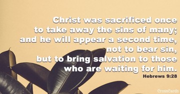 Hebrews 9:28