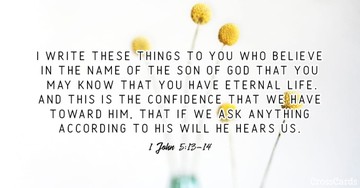 1 John 5:13-14