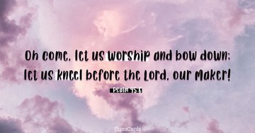 Psalm 95:6