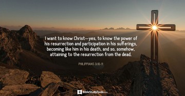 Your Daily Verse - Philippians 3:10-11
