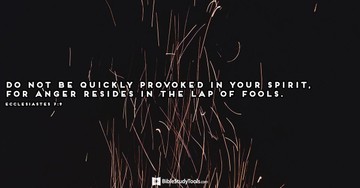 Your Daily Verse - Ecclesiastes 7:9