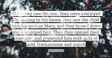 Your Daily Verse - Matthew 2:10-11