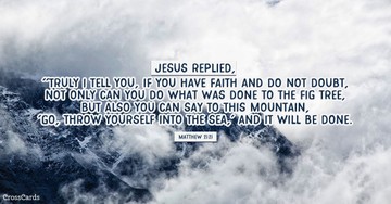 Your Daily Verse - Matthew 21:21