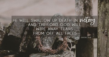 Your Daily Verse - Isaiah 25:8