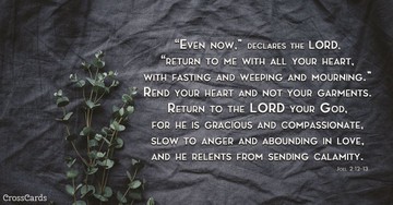 Your Daily Verse - Joel 2:12-13
