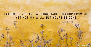 Your Daily Verse - Luke 22:42