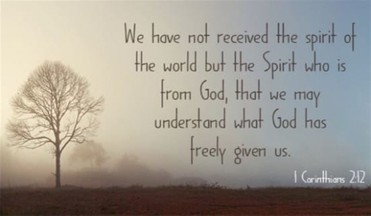 Your Daily Verse - 1 Corinthians 2:12