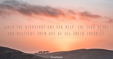 Your Daily Verse - Psalm 34:17