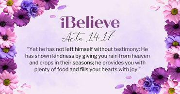 Your Daily Verse: Acts 14:17