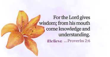 Your Daily Verse - Proverbs 2:6 - August 24th