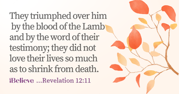 Your Daily Verse - Revelation 12:11 - October 17th