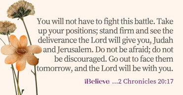 Your Daily Verse - 2 Chronicles 20:17 - October 19th