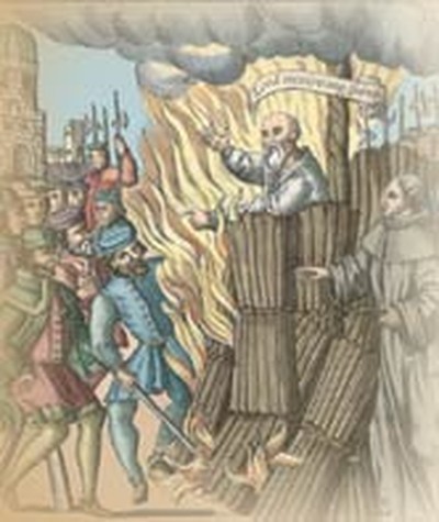 thomas cranmer burned at the stake