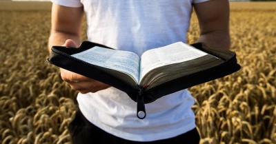 man with bible