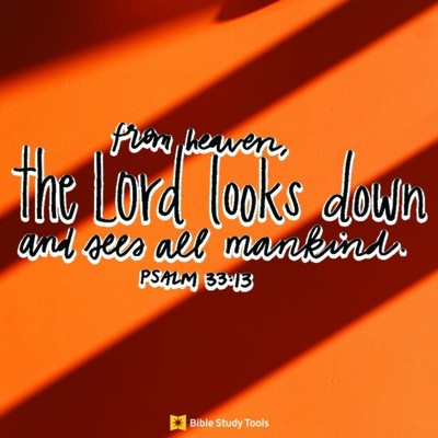 Your Daily Verse - Psalm 33:13